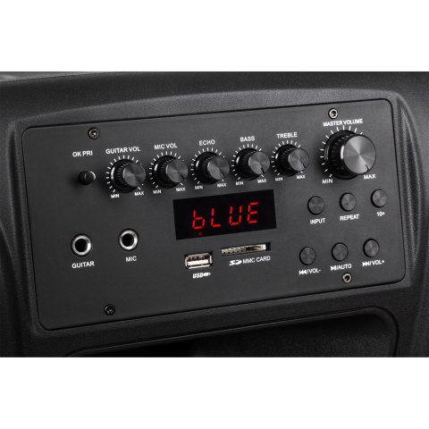 Kolumna aktywna ( z 2 mikrofonami bezprzewodowymi, SD, Bluetooth, USB) 15" 120W Kolumna aktywna ( z 2 mikrofonami bezprzewodowymi, SD, Bluetooth, USB) 15" 120W