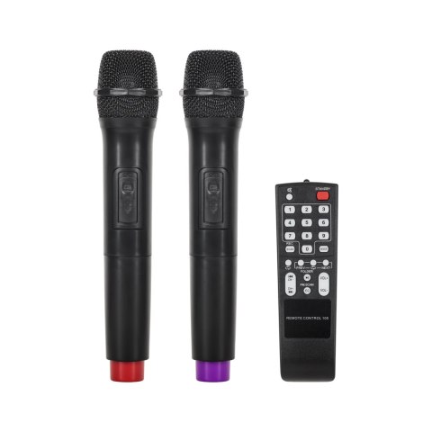 Kolumna aktywna ( z 2 mikrofonami bezprzewodowymi, SD, Bluetooth, USB) 15" 120W Kolumna aktywna ( z 2 mikrofonami bezprzewodowymi, SD, Bluetooth, USB) 15" 120W
