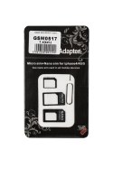 Adapter Nano SIM 3W1 czarny Adapter Nano SIM 3W1 czarny