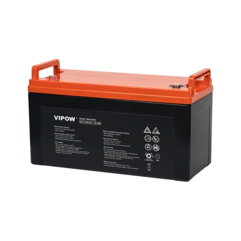 Akumulator żelowy 12V 120Ah Vipow Akumulator żelowy 12V 120Ah Vipow
