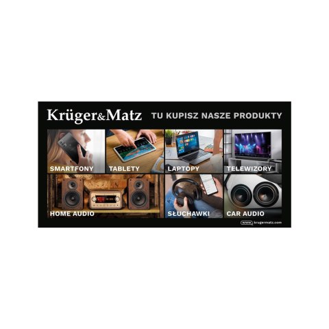 Baner Kruger&Matz - Tu kupisz nasze produkty (200 x 100 cm) Baner Kruger&Matz - Tu kupisz nasze produkty (200 x 100 cm)