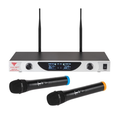 Mikrofon bezprzewodowy UHF Azusa dwukanałowy SE-2022 Mikrofon bezprzewodowy UHF Azusa dwukanałowy SE-2022