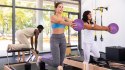 Mini piłka gimnastyczna do pilates rehabilitacyjna 25cm, kolor fioletowy, REBEL ACTIVE Mini piłka gimnastyczna do pilates rehabilitacyjna 25cm, kolor fioletowy, REBEL ACTIVE