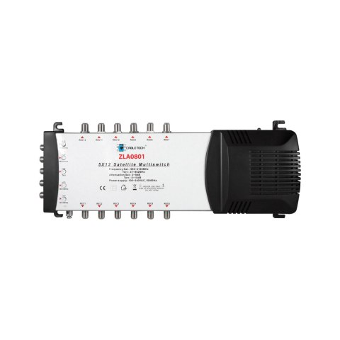Multiswitch Cabletech 5x12 z regulacją wzmocnienia model ZLA0801 Multiswitch Cabletech 5x12 z regulacją wzmocnienia model ZLA0801