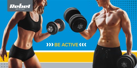 Obciążenie bitumiczne 20kg, otwór 31mm, talerz klasyczny, REBEL ACTIVE Obciążenie bitumiczne 20kg, otwór 31mm, talerz klasyczny, REBEL ACTIVE
