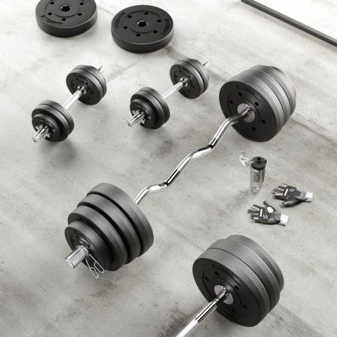 Obciążenie bitumiczne 20kg, otwór 51mm - do sztang olimpijskich, REBEL ACTIVE Obciążenie bitumiczne 20kg, otwór 51mm - do sztang olimpijskich, REBEL ACTIVE