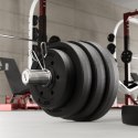 Obciążenie bitumiczne 20kg, otwór 51mm - do sztang olimpijskich, REBEL ACTIVE Obciążenie bitumiczne 20kg, otwór 51mm - do sztang olimpijskich, REBEL ACTIVE