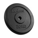 Obciążenie żeliwne 20kg, otwór 31mm, talerz klasyczny, REBEL ACTIVE Obciążenie żeliwne 20kg, otwór 31mm, talerz klasyczny, REBEL ACTIVE