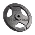 Obciążenie żeliwne 20kg, otwór 31mm, talerz z uchwytami, REBEL ACTIVE Obciążenie żeliwne 20kg, otwór 31mm, talerz z uchwytami, REBEL ACTIVE