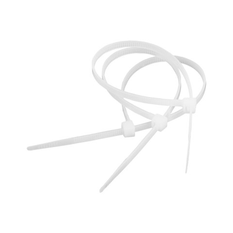 Opaski zaciskowe 2.5mm/10cm białe Opaski zaciskowe 2.5mm/10cm białe