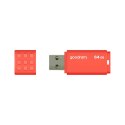 Pendrive Goodram USB 3.2 64GB pomarańczowy Pendrive Goodram USB 3.2 64GB pomarańczowy