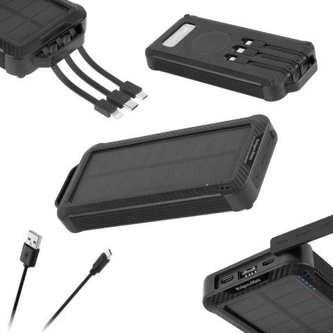 POWER BANK Kruger&Matz 10000 mAh Li-pol solarny POWER BANK Kruger&Matz 10000 mAh Li-pol solarny