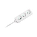 Przedłużacz biały Rebel 3 gniazda, kabel 3m (3x1,5mm), bez przełącznika Przedłużacz biały Rebel 3 gniazda, kabel 3m (3x1,5mm), bez przełącznika