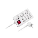 Przedłużacz sieciowy Rebel 7 gniazd z przełącznikiem , 3m (1,5mm) Przedłużacz sieciowy Rebel 7 gniazd z przełącznikiem , 3m (1,5mm)