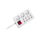 Przedłużacz sieciowy Rebel 7 gniazd z przełącznikiem , 3m (1,5mm) Przedłużacz sieciowy Rebel 7 gniazd z przełącznikiem , 3m (1,5mm)