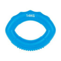 Silikonowy ściskacz do rehabilitacji rąk, 0 - 14 kg , niebieski , REBEL ACTIVE