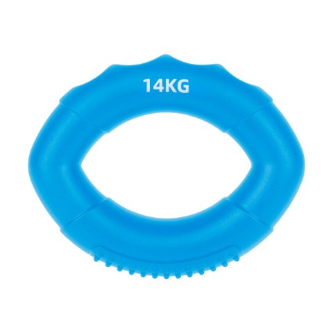 Silikonowy ściskacz do rehabilitacji rąk, 0 - 14 kg , niebieski , REBEL ACTIVE Silikonowy ściskacz do rehabilitacji rąk, 0 - 14 kg , niebieski , REBEL ACTIVE