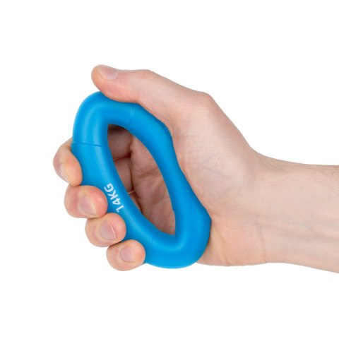 Silikonowy ściskacz do rehabilitacji rąk, 0 - 14 kg , niebieski , REBEL ACTIVE Silikonowy ściskacz do rehabilitacji rąk, 0 - 14 kg , niebieski , REBEL ACTIVE
