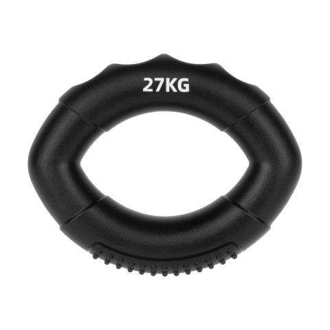 Silikonowy ściskacz do rehabilitacji rąk, 0 - 27 kg , czarny , REBEL ACTIVE Silikonowy ściskacz do rehabilitacji rąk, 0 - 27 kg , czarny , REBEL ACTIVE
