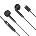 Słuchawki douszne z mikrofonem na USB-C Kruger&Matz C2 czarne Słuchawki douszne z mikrofonem na USB-C Kruger&Matz C2 czarne