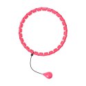Smart Hula Hop odchudzające koło z wypustkami i obciążeniem 50cm, różowe, REBEL ACTIVE Smart Hula Hop odchudzające koło z wypustkami i obciążeniem 50cm, różowe, REBEL ACTIVE