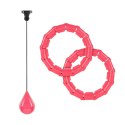 Smart Hula Hop odchudzające koło z wypustkami i obciążeniem 50cm, różowe, REBEL ACTIVE Smart Hula Hop odchudzające koło z wypustkami i obciążeniem 50cm, różowe, REBEL ACTIVE