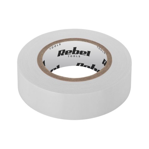 Taśma izolacyjna klejąca REBEL (0,13 mm x 19 mm x 20 yd) biała Taśma izolacyjna klejąca REBEL (0,13 mm x 19 mm x 20 yd) biała