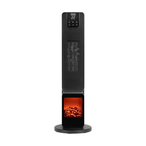 Terrmowentylator kolumnowy PTC Teesa z imitacją kominka (800/2000W) Terrmowentylator kolumnowy PTC Teesa z imitacją kominka (800/2000W)