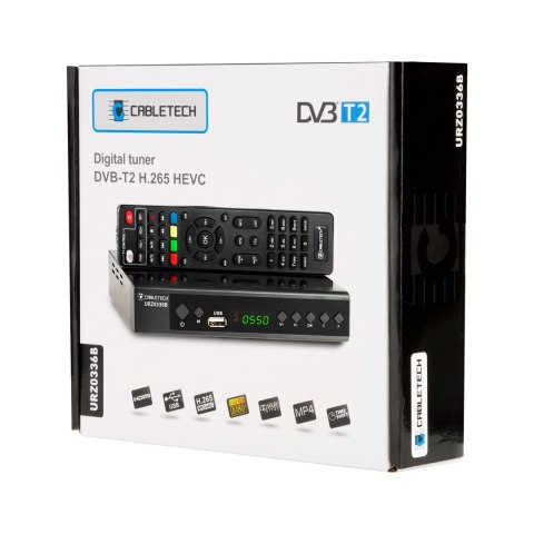 Tuner DVB-T2/C HEVC H.265 Cabletech Tuner DVB-T2/C HEVC H.265 Cabletech