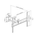 Uchwyt naścienny uniwersalny do LED TV (37-70") regulacja w pionie i poziomie Uchwyt naścienny uniwersalny do LED TV (37-70") regulacja w pionie i poziomie