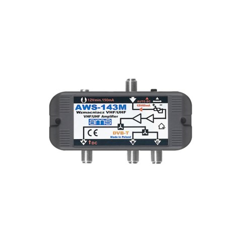 Wzmacniacz antenowy AMS AWS-143M Wzmacniacz antenowy AMS AWS-143M