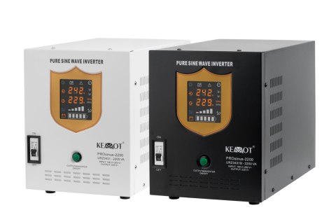 Zasilacz awaryjny KEMOT PROsinus-2200 przetwornica z czystym przebiegiem sinusoidalnym i funkcją ładowania 12V 230V 2200VA/1600W Zasilacz awaryjny KEMOT PROsinus-2200 przetwornica z czystym przebiegiem sinusoidalnym i funkcją ładowania 12V 230V 2200VA/1600W