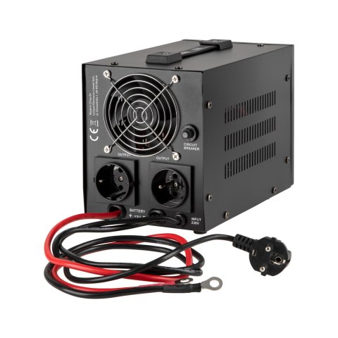 Zasilacz awaryjny KEMOT PROsinus-500 przetwornica z czystym przebiegiem sinusoidalnym i funkcją ładowania 12V 230V 500VA/300W - Zasilacz awaryjny KEMOT PROsinus-500 przetwornica z czystym przebiegiem sinusoidalnym i funkcją ładowania 12V 230V 500VA/300W -