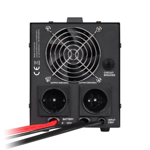 Zasilacz awaryjny KEMOT PROsinus-500 przetwornica z czystym przebiegiem sinusoidalnym i funkcją ładowania 12V 230V 500VA/300W - Zasilacz awaryjny KEMOT PROsinus-500 przetwornica z czystym przebiegiem sinusoidalnym i funkcją ładowania 12V 230V 500VA/300W -