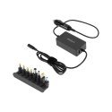 Zasilacz uniwersalny Rebel 8 końcówek, USB 65 W / 15-24 V Zasilacz uniwersalny Rebel 8 końcówek, USB 65 W / 15-24 V