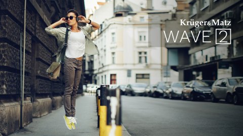 Bezprzewodowe słuchawki nauszne Kruger&Matz model Wave 2 Bezprzewodowe słuchawki nauszne Kruger&Matz model Wave 2