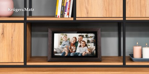 Cyfrowa ramka Kruger&Matz na zdjęcia FRAMEO Wi-Fi 15" drewniana ramka Cyfrowa ramka Kruger&Matz na zdjęcia FRAMEO Wi-Fi 15" drewniana ramka