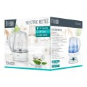 Czajnik elektryczny TEESA, szklany, 1650 W, biały, 1 L Czajnik elektryczny TEESA, szklany, 1650 W, biały, 1 L
