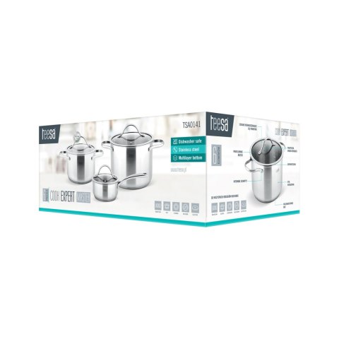Zestaw garnków 6 elementów TEESA COOK EXPERT MASTER Zestaw garnków 6 elementów TEESA COOK EXPERT MASTER
