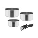 Zestaw garnków z odłączaną rączką TEESA COOK EXPERT SINGLE HAND Zestaw garnków z odłączaną rączką TEESA COOK EXPERT SINGLE HAND