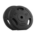 Zestaw obciążeń bitumicznych 2x10kg, otwór 31mm, talerz z uchwytami, REBEL ACTIVE Zestaw obciążeń bitumicznych 2x10kg, otwór 31mm, talerz z uchwytami, REBEL ACTIVE