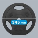 Zestaw obciążeń bitumicznych 2x10kg, otwór 31mm, talerz z uchwytami, REBEL ACTIVE Zestaw obciążeń bitumicznych 2x10kg, otwór 31mm, talerz z uchwytami, REBEL ACTIVE
