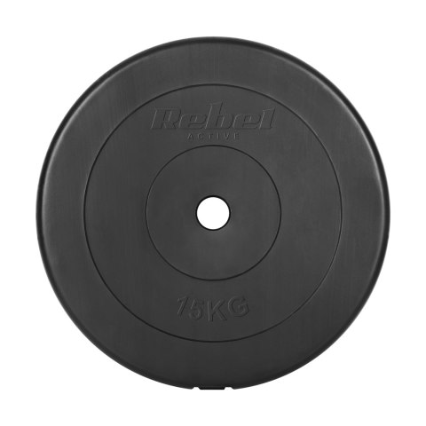 Zestaw obciążeń bitumicznych 2x15kg, otwór 31mm, talerz klasyczny, REBEL ACTIVE Zestaw obciążeń bitumicznych 2x15kg, otwór 31mm, talerz klasyczny, REBEL ACTIVE