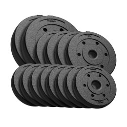 Zestaw obciążeń bitumicznych 30kg ( 8x1.25kg + 4x2.5kg + 2x5kg ), otwór 31mm, REBEL ACTIVE