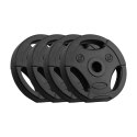 Zestaw obciążeń bitumicznych 4x2.5kg, otwór 31mm, talerz z uchwytami, REBEL ACTIVE Zestaw obciążeń bitumicznych 4x2.5kg, otwór 31mm, talerz z uchwytami, REBEL ACTIVE