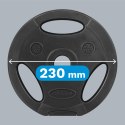 Zestaw obciążeń bitumicznych 4x2.5kg, otwór 31mm, talerz z uchwytami, REBEL ACTIVE Zestaw obciążeń bitumicznych 4x2.5kg, otwór 31mm, talerz z uchwytami, REBEL ACTIVE