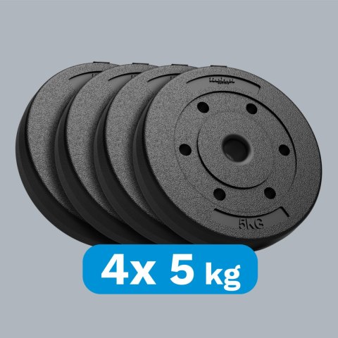 Zestaw obciążeń bitumicznych 4x5kg, otwór 31mm, REBEL ACTIVE Zestaw obciążeń bitumicznych 4x5kg, otwór 31mm, REBEL ACTIVE