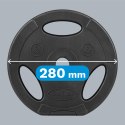 Zestaw obciążeń bitumicznych 4x5kg, otwór 31mm, talerz z uchwytami, REBEL ACTIVE Zestaw obciążeń bitumicznych 4x5kg, otwór 31mm, talerz z uchwytami, REBEL ACTIVE