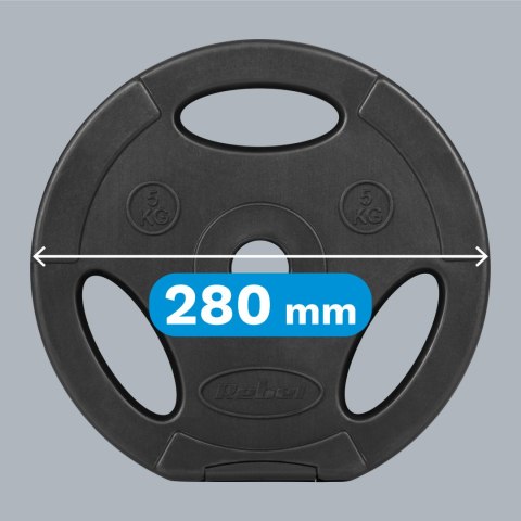 Zestaw obciążeń bitumicznych 4x5kg, otwór 31mm, talerz z uchwytami, REBEL ACTIVE Zestaw obciążeń bitumicznych 4x5kg, otwór 31mm, talerz z uchwytami, REBEL ACTIVE