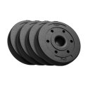 Zestaw obciążeń bitumicznych 4x5kg, otwór 51mm - do sztang olimpijskich, REBEL ACTIVE Zestaw obciążeń bitumicznych 4x5kg, otwór 51mm - do sztang olimpijskich, REBEL ACTIVE